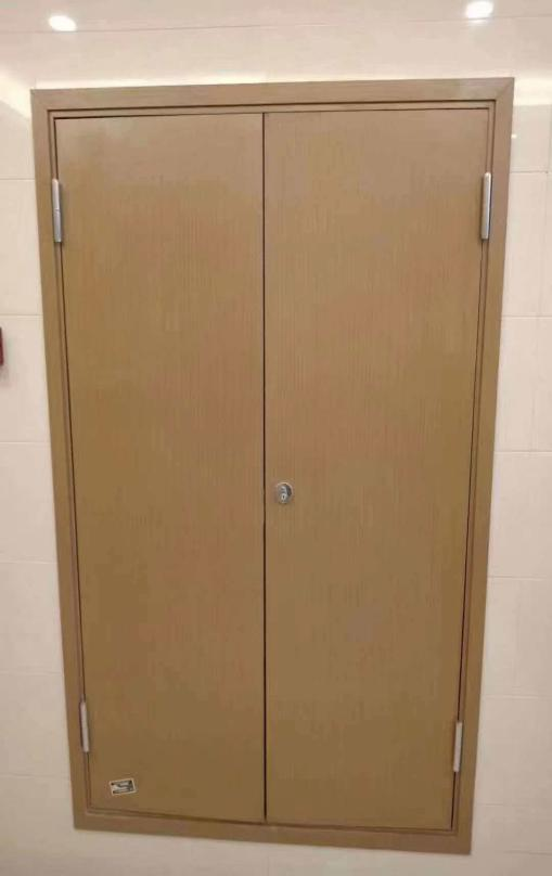 fire door double ope wooden color